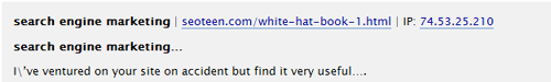 Obvious comment spam