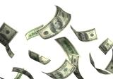Falling dollar bills representing investment opportunities in SEO, usability, and analytics for online business growth.